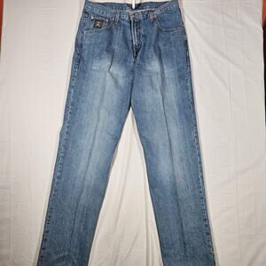 Cinch Jeans Mens 36x38 Blue Relaxed Straight Denim Cowboy Western MB90633001